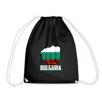 Bulgaria Bulgarian Gift Funny Bulgaria S - Drawstring Bag - black - Front