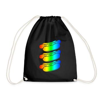 LGBT - Turnbeutel - Schwarz - Vorne