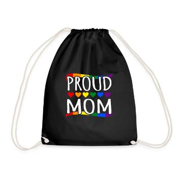 Lgbt - Drawstring Bag - black - Front