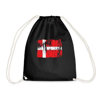 Denmark - Drawstring Bag - black - Front