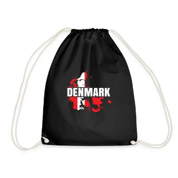 Denmark - Drawstring Bag - black - Front