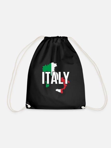Italien - Turnbeutel - Schwarz