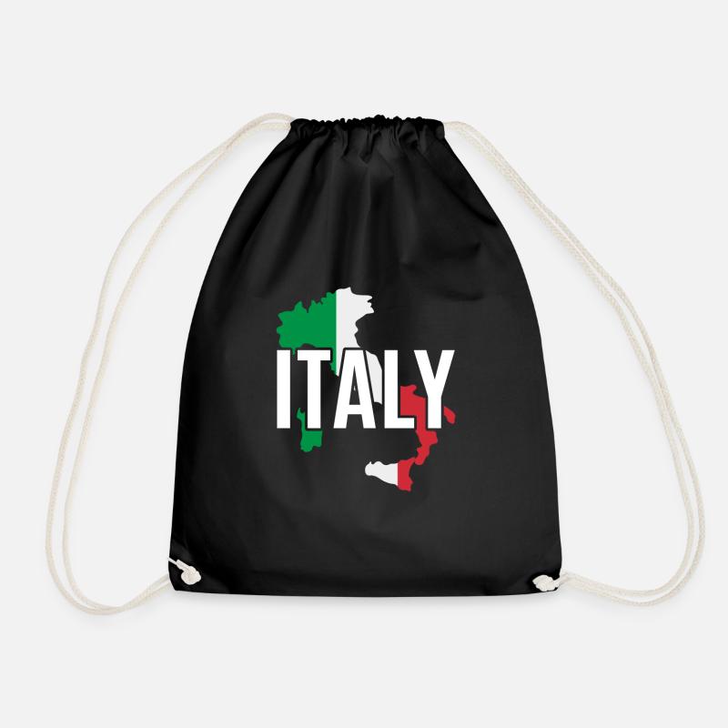 Italien - Turnbeutel - Schwarz
