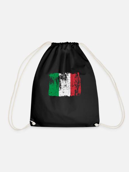 Italien - Turnbeutel - Schwarz