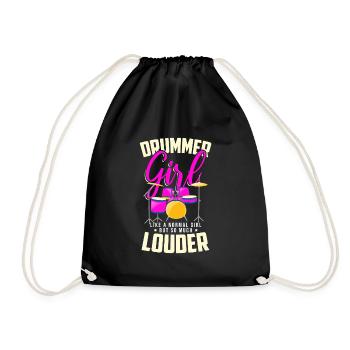 Batterie batteur cadeau de batteur - Sac de sport léger - noir - Devant