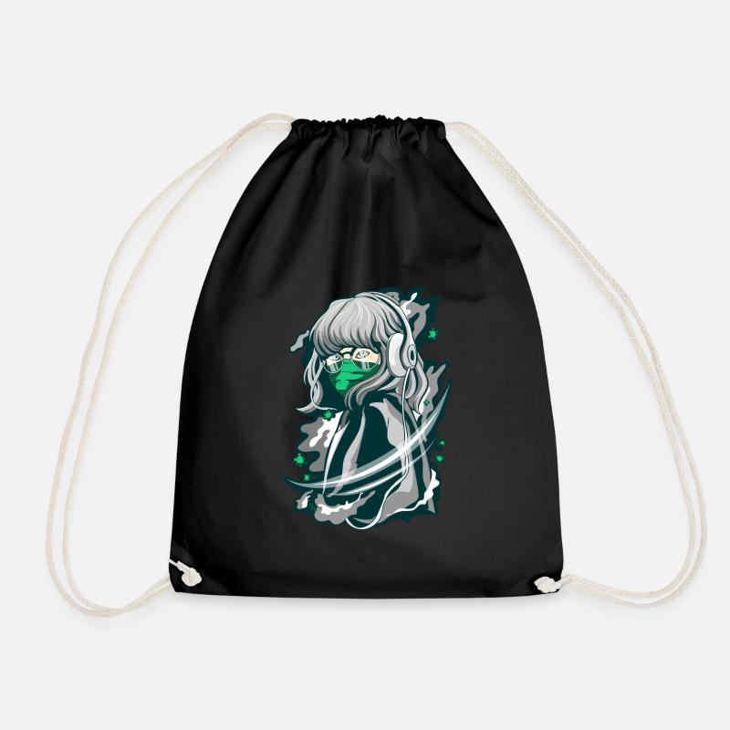 Anime - Turnbeutel - Schwarz