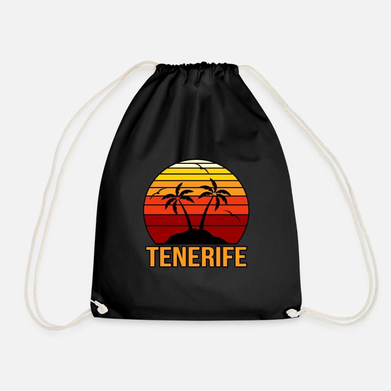 Teneriffa - Turnbeutel - Schwarz