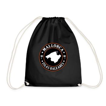 Majorca - Drawstring Bag - black - Front