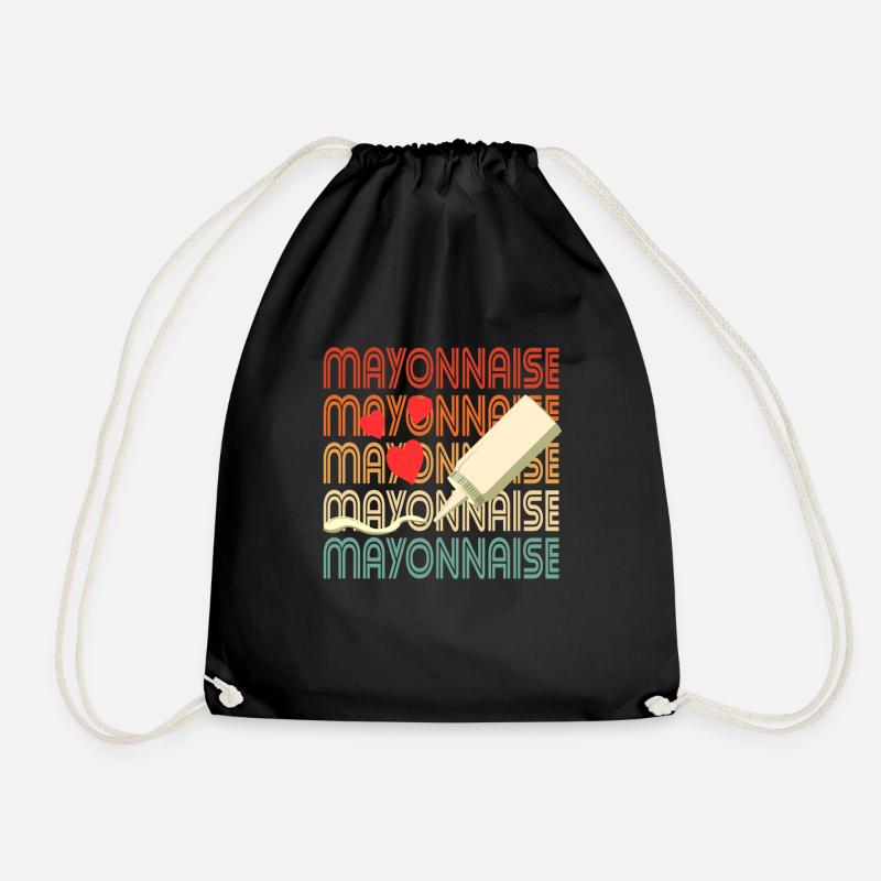 Liebe Mayonnaise Squeeze Geschenk - Turnbeutel - Schwarz