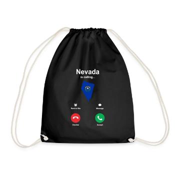 Nevada - Drawstring Bag - black - Front