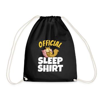 Beau cadeau d’écureuil endormi - Sac de sport léger - noir - Devant