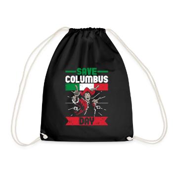 Christopher Columbus - Turnbeutel - Schwarz - Vorne