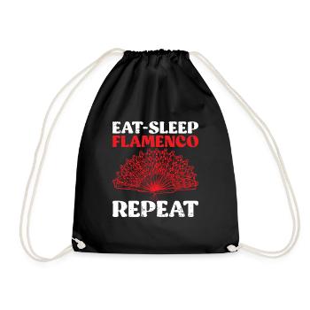 Flamenco - Turnbeutel - Schwarz - Vorne