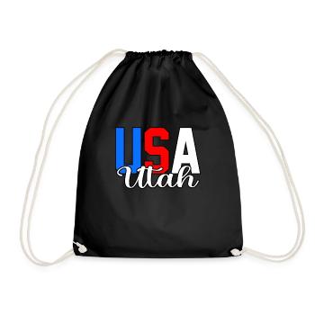 Utah haus geschenk - Turnbeutel - Schwarz - Vorne