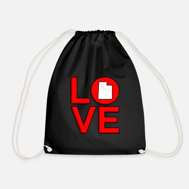 Liebe Utah Geschenk - Turnbeutel - Schwarz