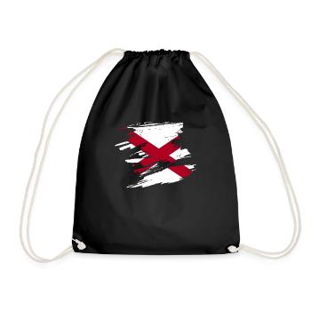 Alabama travel gift - Drawstring Bag - black - Front