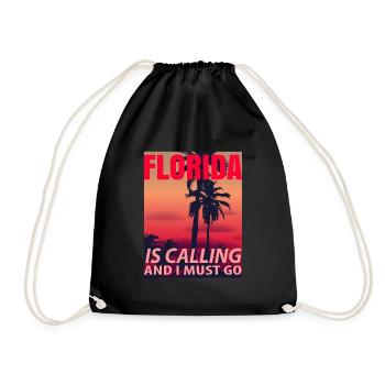 Cadeau aventureux en Floride - Sac de sport léger - noir - Devant