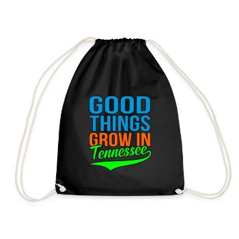 Grow In Tennessee Gift - Drawstring Bag - black - Front