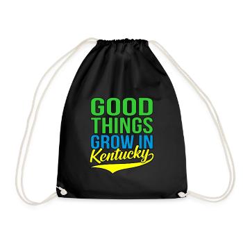 Wachsen Sie In Kentucky-geschenk - Turnbeutel - Schwarz - Vorne