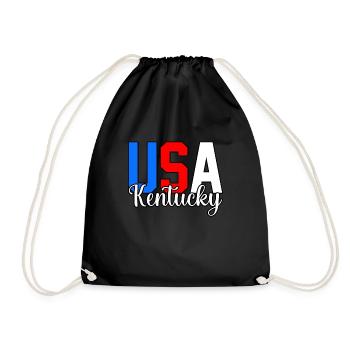 Usa kentucky geschenk - Turnbeutel - Schwarz - Vorne