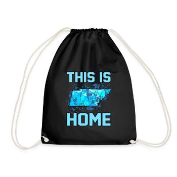 Home Tennessee gift - Drawstring Bag - black - Front