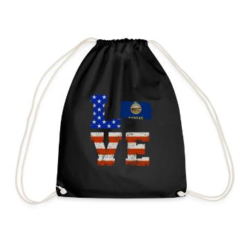 Cher cadeau du Kansas - Sac de sport léger - noir - Devant