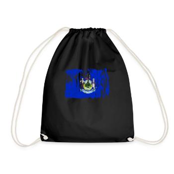 Gift From the Residents of Maine - Drawstring Bag - black - Front