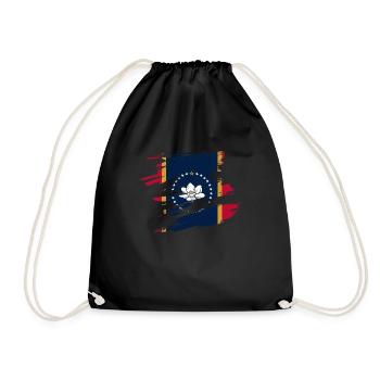 Beauty Of Mississippi gift - Drawstring Bag - black - Front