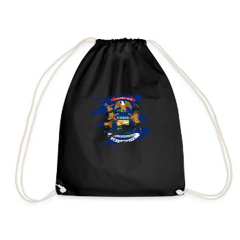 Michigan home proud gift - Drawstring Bag - black - Front