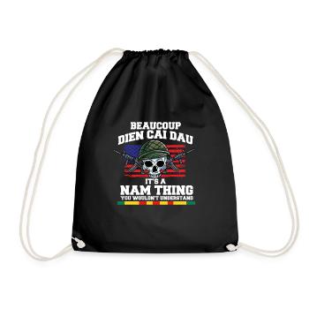 Vietnam Veteran USA Geschenk - Turnbeutel - Schwarz - Vorne