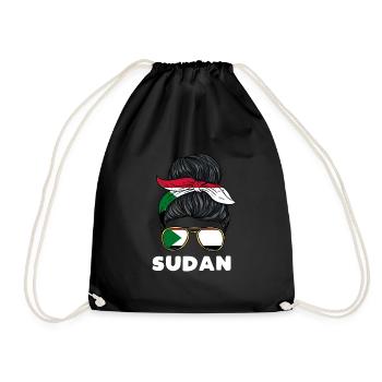 Sudan Girl - Turnbeutel - Schwarz - Vorne
