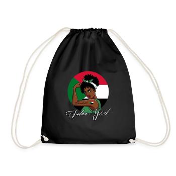 Unbreakable Sudan Girl - Turnbeutel - Schwarz - Vorne
