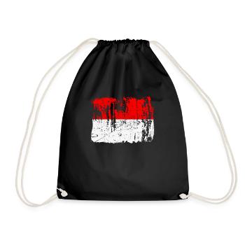 Indonesien-stolz-geschenk - Turnbeutel - Schwarz - Vorne