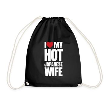 Cadeau femme Japon - Sac de sport léger - noir - Devant