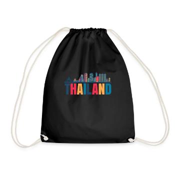 Beauty Of Thailand gift - Drawstring Bag - black - Front