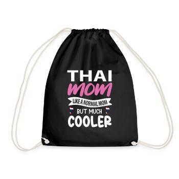 Thailändisches Mama geschenk - Turnbeutel - Schwarz - Vorne