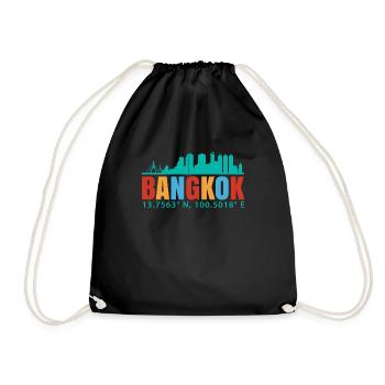 Bangkok - Drawstring Bag - black - Front