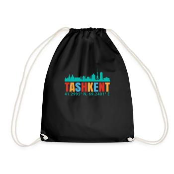 Taschkent - Turnbeutel - Schwarz - Vorne