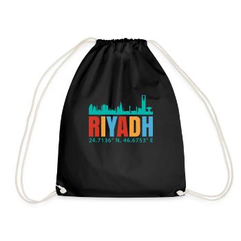 Riyadh - Drawstring Bag - black - Front