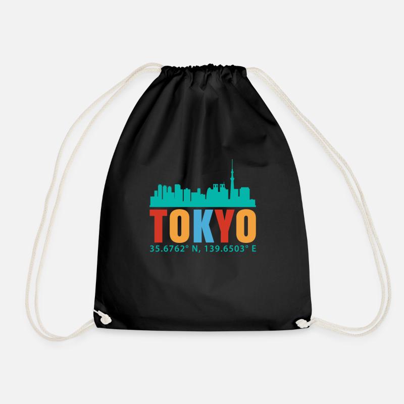 Tokio - Turnbeutel - Schwarz