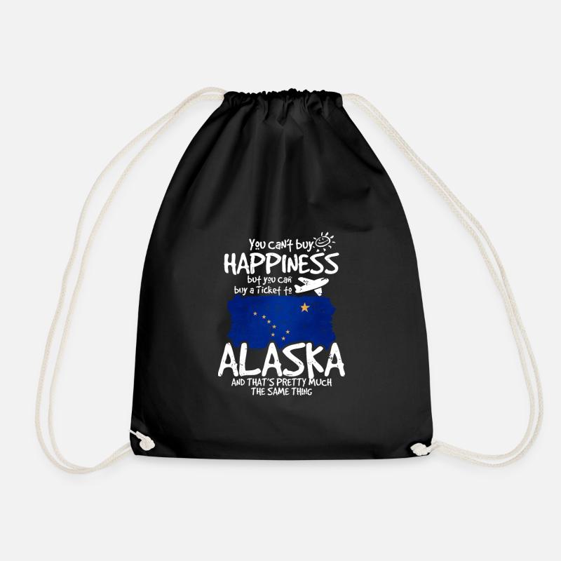 Alaska - Drawstring Bag - black