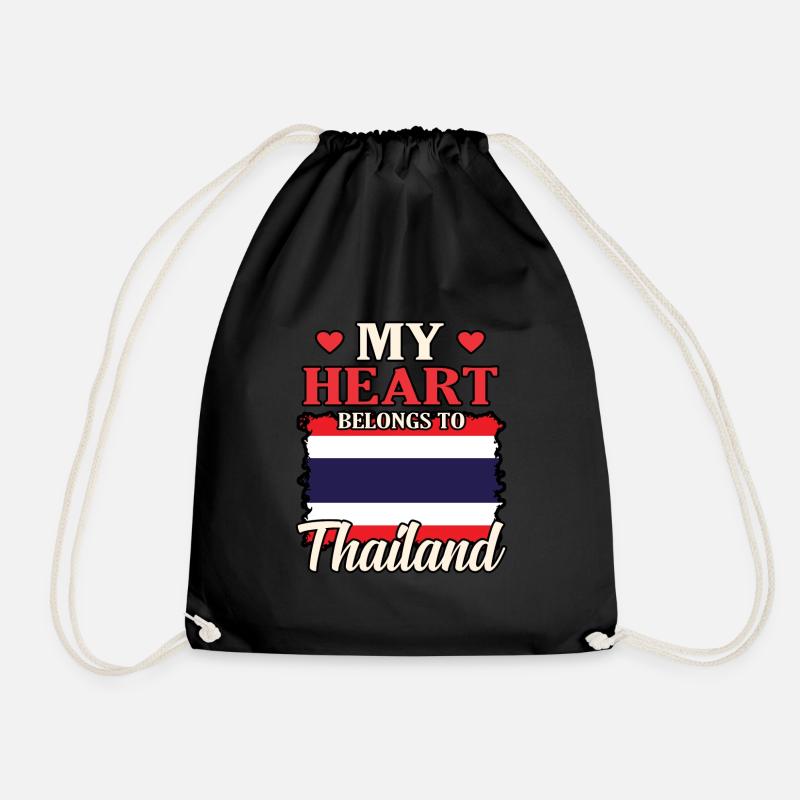 Thaïlande - Sac de sport léger - noir