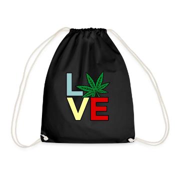 Cannabis - Sac de sport léger - noir - Devant
