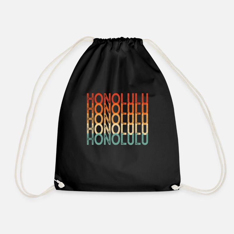 Honolulu Hawaï - Sac de sport léger - noir