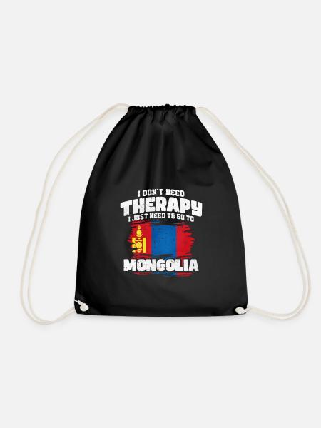 Mongolei - Turnbeutel - Schwarz