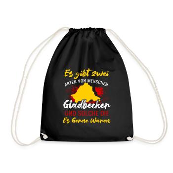 Es Gibt Zwei Arten Von Menschen Gladbecker - Turnbeutel - Schwarz - Vorne