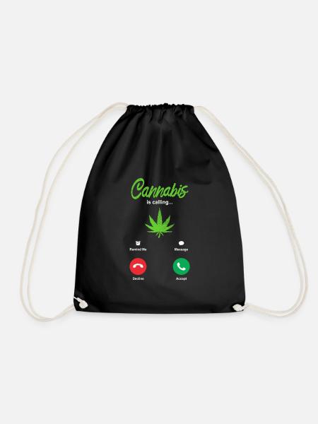Cannabis Rauchen - Turnbeutel - Schwarz