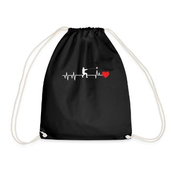 Hammer throw - Drawstring Bag - black - Front