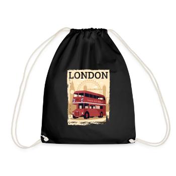 London - Turnbeutel - Schwarz - Vorne