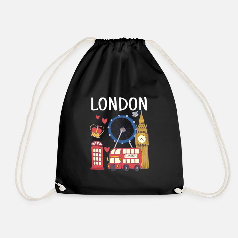 London - Turnbeutel - Schwarz